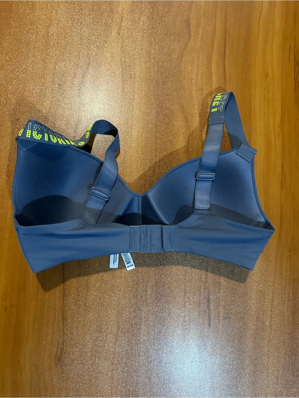 Victoria’s Secret Wireless T-Shirt Bra 34D‎ Gray Logo Strap Lightly Lined